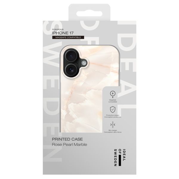 iDeal of Sweden Coque Fashion Apple iPhone 17 - Rose Pearl Marble