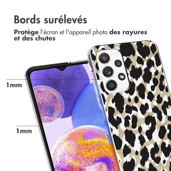 imoshion Coque Design Galaxy A23 (5G) - Léopard - Noir / Vert