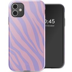 Selencia Coque arrière Vivid iPhone 11 - Zebra Light Pink Lilac