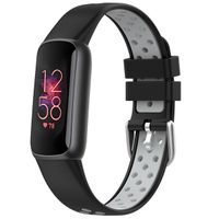 imoshion Bracelet sportif en silicone Fitbit Luxe - Noir/Gris