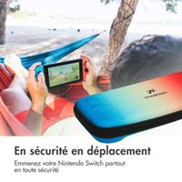 imoshion ﻿Etui Nintendo Switch - Etui pour la Nintendo Switch / Switch OLED - Bleu / Rouge