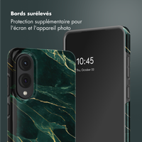 Selencia Coque arrière Vivid Samsung Galaxy S25 Edge - Chic Marble Quartz