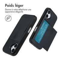 imoshion Coque arrière avec porte-cartes Apple iPhone 17 - Noir