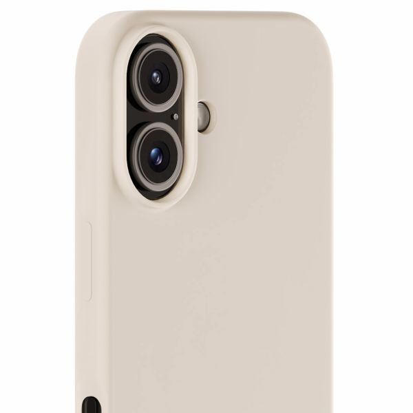 Holdit Coque Silicone iPhone 16 - Light Beige