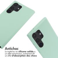 imoshion Coque en silicone avec cordon Samsung Galaxy S23 Ultra - Vert menthe