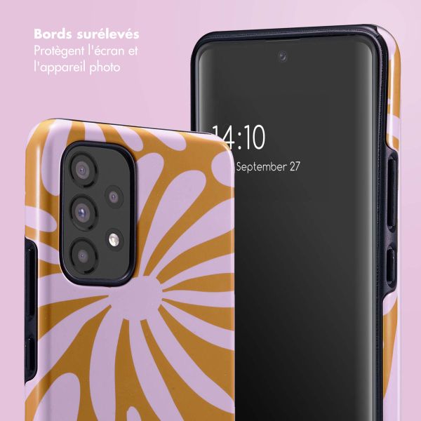 Selencia Coque arrière Vivid Samsung Galaxy A53 - Modern Bloom Pink