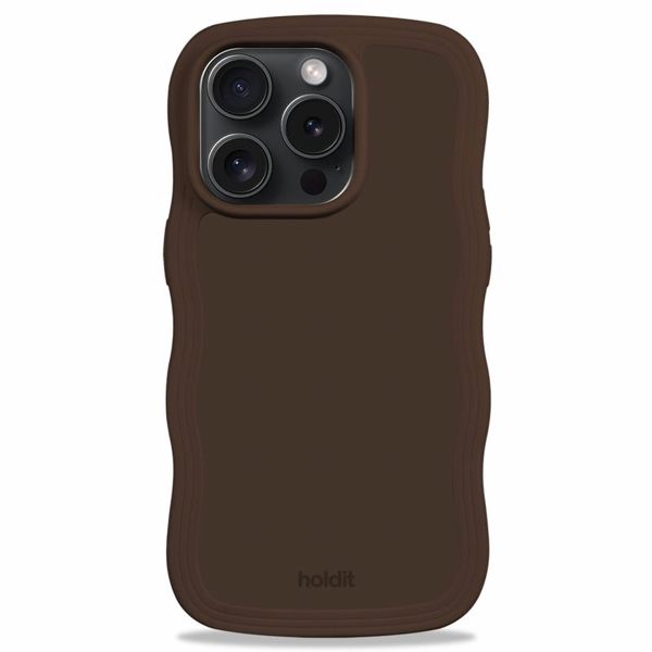 Holdit Coque Wavy iPhone 15 Pro Max - Chocolate