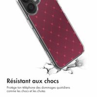 imoshion Coque Design Apple iPhone 16 - Crush Check Coral Dust