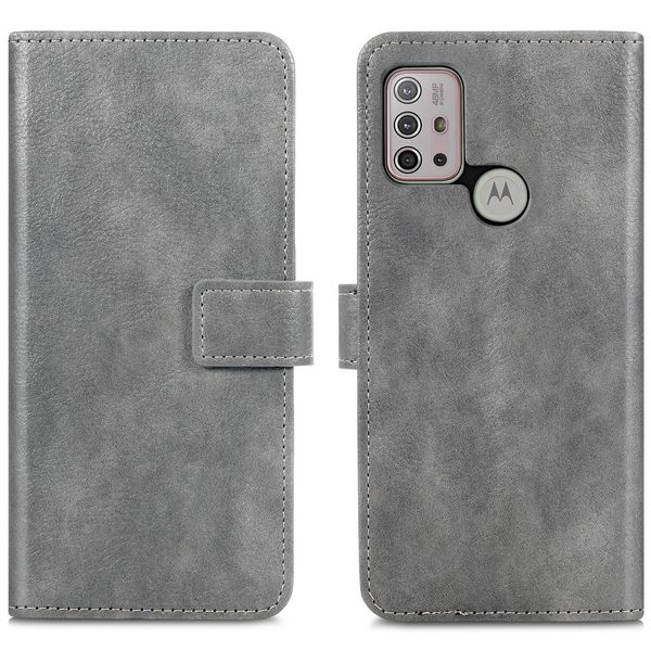imoshion Étui de télephone portefeuille Motorola Moto G30 / G20 / G10 (Power) - Gris