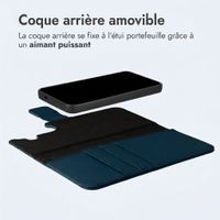 imoshion Étui portefeuille luxe 2-en-1 amovible Samsung Galaxy S26 - Bleu