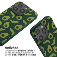 imoshion Coque design en silicone avec cordon Apple iPhone 14 Pro - Avocado Green