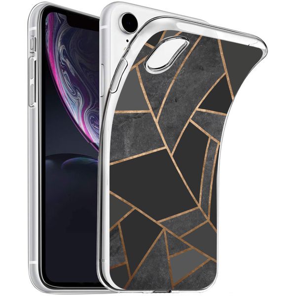 imoshion Coque Design iPhone Xr - Black Graphic