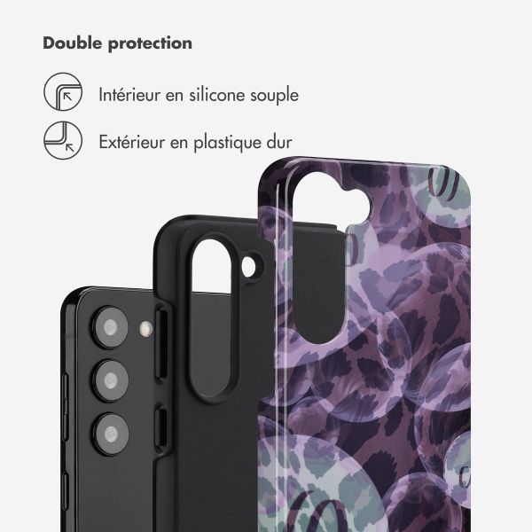 Selencia Coque arrière Vivid Samsung Galaxy S23 - Leo Bubble Green