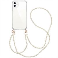 imoshion Coque avec dragonne + bracelet - Perles Apple iPhone 11 - Transparent