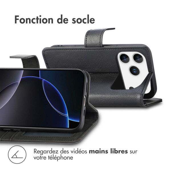 imoshion Étui de télephone portefeuille Apple iPhone 17 Pro - Noir
