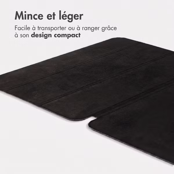 Accezz Coque tablette trifold en cuir Apple iPad Pro 13 (2025) M5 / (2024) M4 - Noir