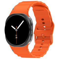 imoshion Bracelet Wave en silicone Samsung Galaxy Watch 8 (40/44mm) / Classic (46mm) - Orange