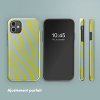 Selencia Coque arrière Vivid Apple iPhone 11 - Zebra Winter Sky Titanium Yellow