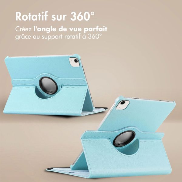 imoshion Coque tablette rotatif à 360° Apple iPad Air 13 pouces (2026) M4 / (2025) M3 / (2024) M2 - Bleu clair