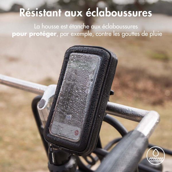 imoshion Support de téléphone pour vélo - Universel - Avec housse - Noir