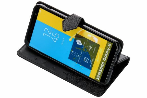 Etui de téléphone portefeuille Samsung Galaxy J6