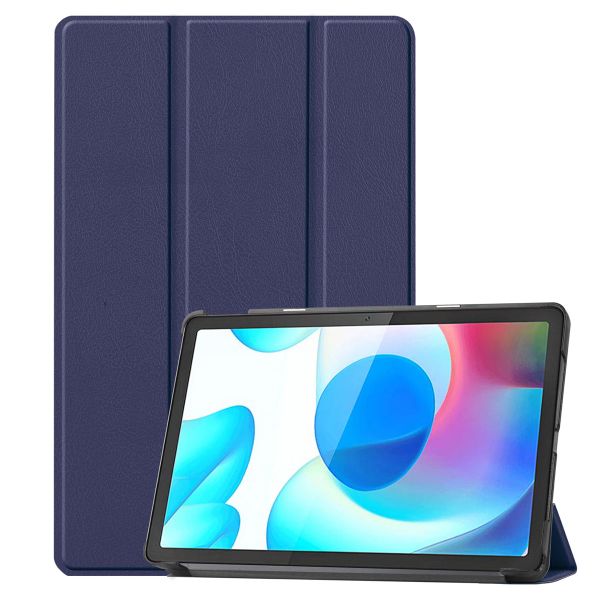 imoshion Coque tablette Trifold Realme Pad - Bleu foncé