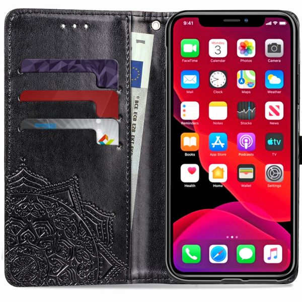 Etui de téléphone portefeuille iPhone 11 Pro - Noir