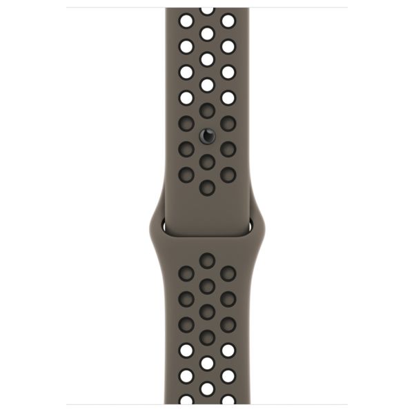 Apple Bracelet Nike Sport Apple Watch Series 1 t/m 11 / SE / Ultra (44/45/46/49 mm) - Olive Grey / Black