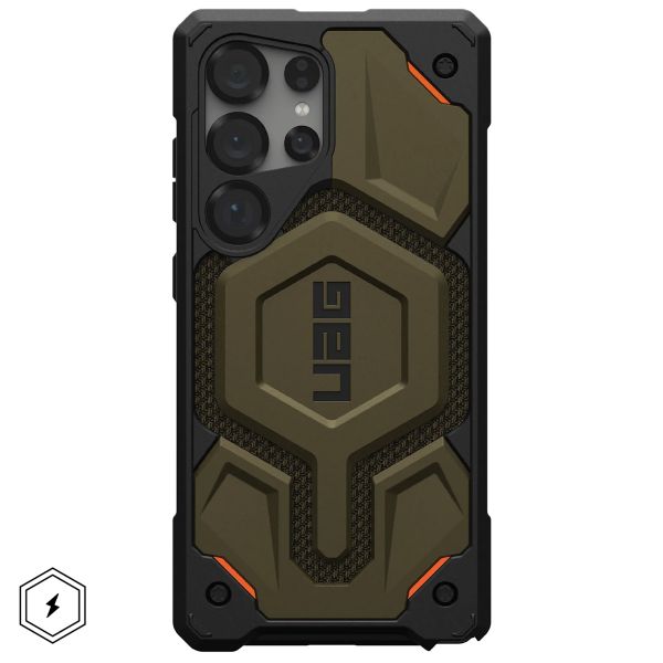 UAG Coque arrière Monarch Pro Samsung Galaxy S25 Ultra - Kevlar Element Green