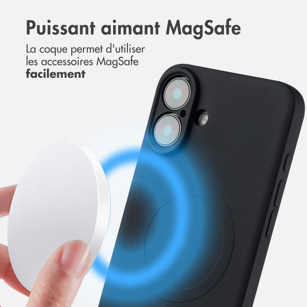 imoshion Coque Couleur avec MagSafe Apple iPhone 16 Plus - Noir