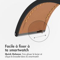 imoshion Bracelet en cuir moderne Samsung Galaxy Watch 7 40/44 mm - Noir