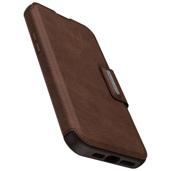 OtterBox Étui de télephone portefeuille Strada MagSafe Apple iPhone 15 Plus - Marron
