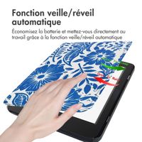 imoshion Design Slim Hard Case Sleepcover Tolino Page 2 - Flower Tile