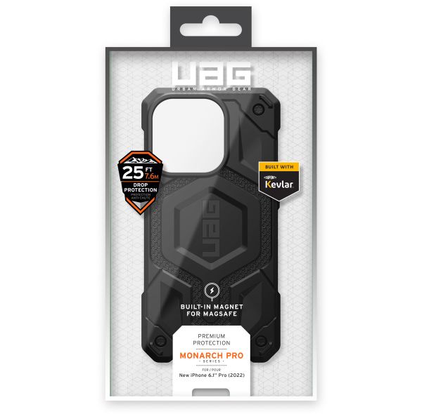 UAG Coque Monarch MagSafe Apple iPhone 14 Pro - Kevlar Black