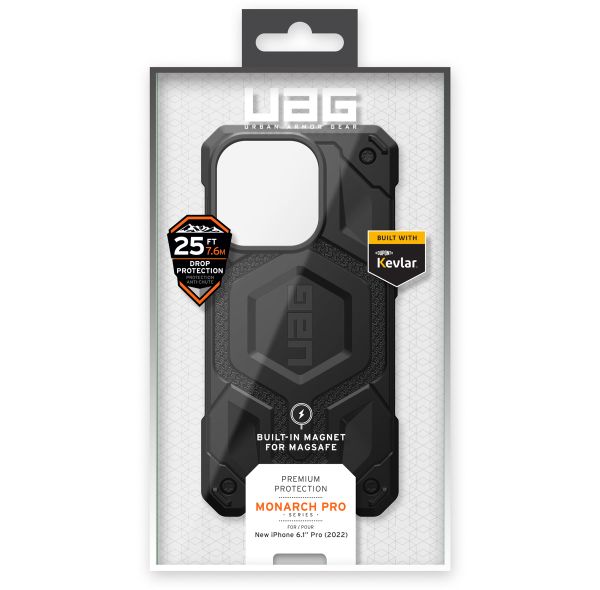 UAG Coque Monarch MagSafe iPhone 14 Pro - Kevlar Black