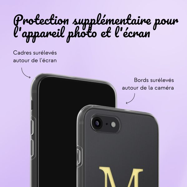 Coque personnalisée avec une lettre iPhone SE (2022 / 2020) / 8 / 7 - Transparent