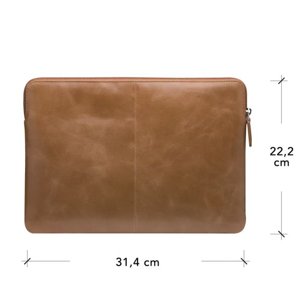 dbramante1928 Skagen Pro - Pochette ordinateur 14 pouces - Cuir véritable - MacBook Air 15 pouces - Tan