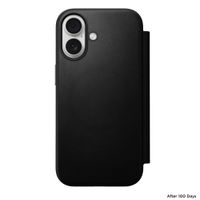 Nomad Étui de télephone portefeuille Modern Leather Folio Apple iPhone 17 - Noir