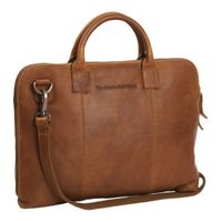 The Chesterfield Brand Sac ordinateur 14 pouces Harvey - Cuir véritable - Cognac