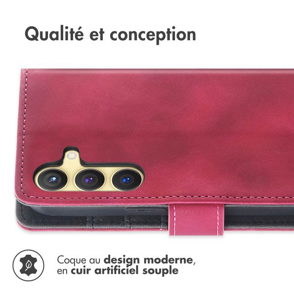 imoshion Etui de téléphone portefeuille avec cordon Samsung Galaxy S24 - Rouge