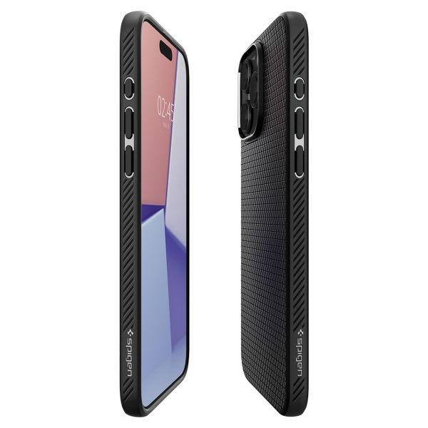 Spigen Coque Liquid Air iPhone 15 Pro - Matte Black