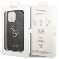 Guess Coque 4G Metal Logo Backcover Apple iPhone 15 Pro - Gris