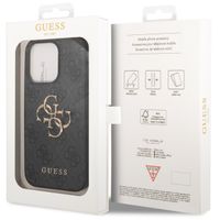 Guess Coque 4G Metal Logo Backcover iPhone 15 Pro - Gris