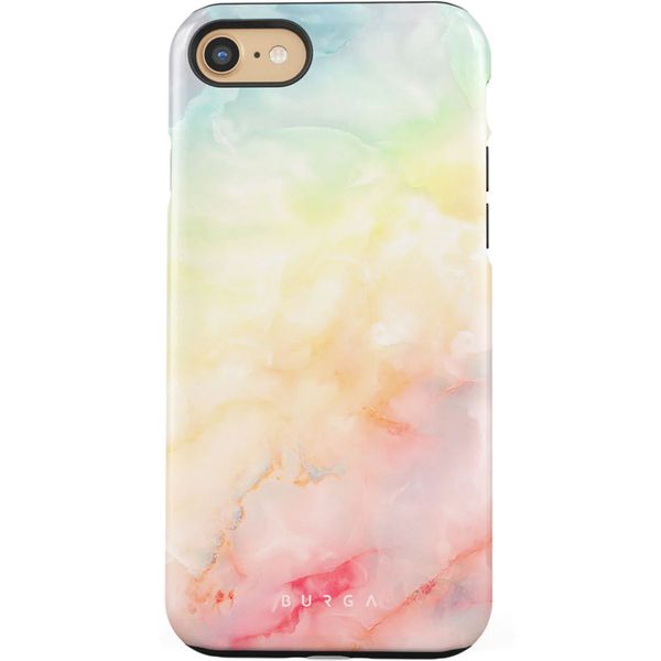 Burga Coque arrière Tough iPhone SE (2022 / 2020) / 8 / 7 - New Flame Rainbow