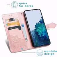 imoshion Etui de télephone Mandala Samsung Galaxy S22 - Rose Doré