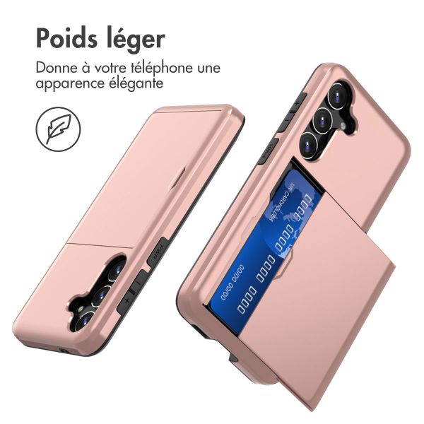 imoshion Coque arrière avec porte-cartes Samsung Galaxy S24 - Rose Dorée