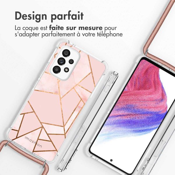 imoshion Coque Design avec cordon Samsung Galaxy A53 - Pink Graphic