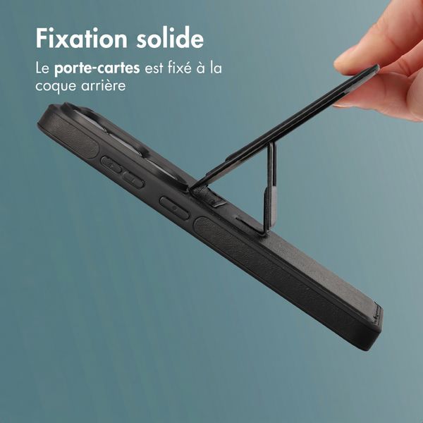 imoshion Coque arrière avec porte-cartes et support Samsung Galaxy S26 Ultra - Noir