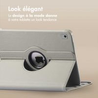 imoshion Coque tablette rotatif à 360° Apple iPad 9 (2021) 10.2 pouces / iPad 8 (2020) 10.2 pouces / iPad 7 (2019) 10.2 pouces - Gris