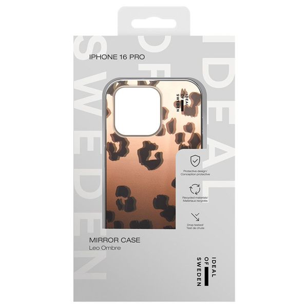 iDeal of Sweden Coque arrière Mirror Apple iPhone 16 Pro - Leo Ombre